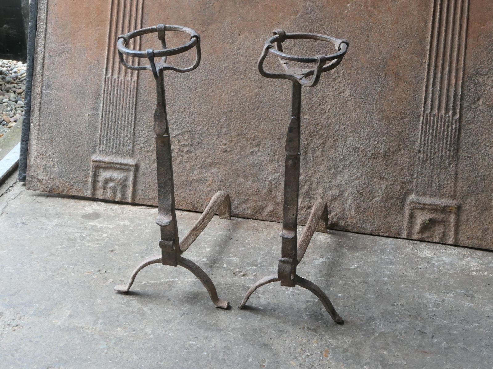 Early 18th Century Gothic Style Firedogs Or Andirons photo 319.0