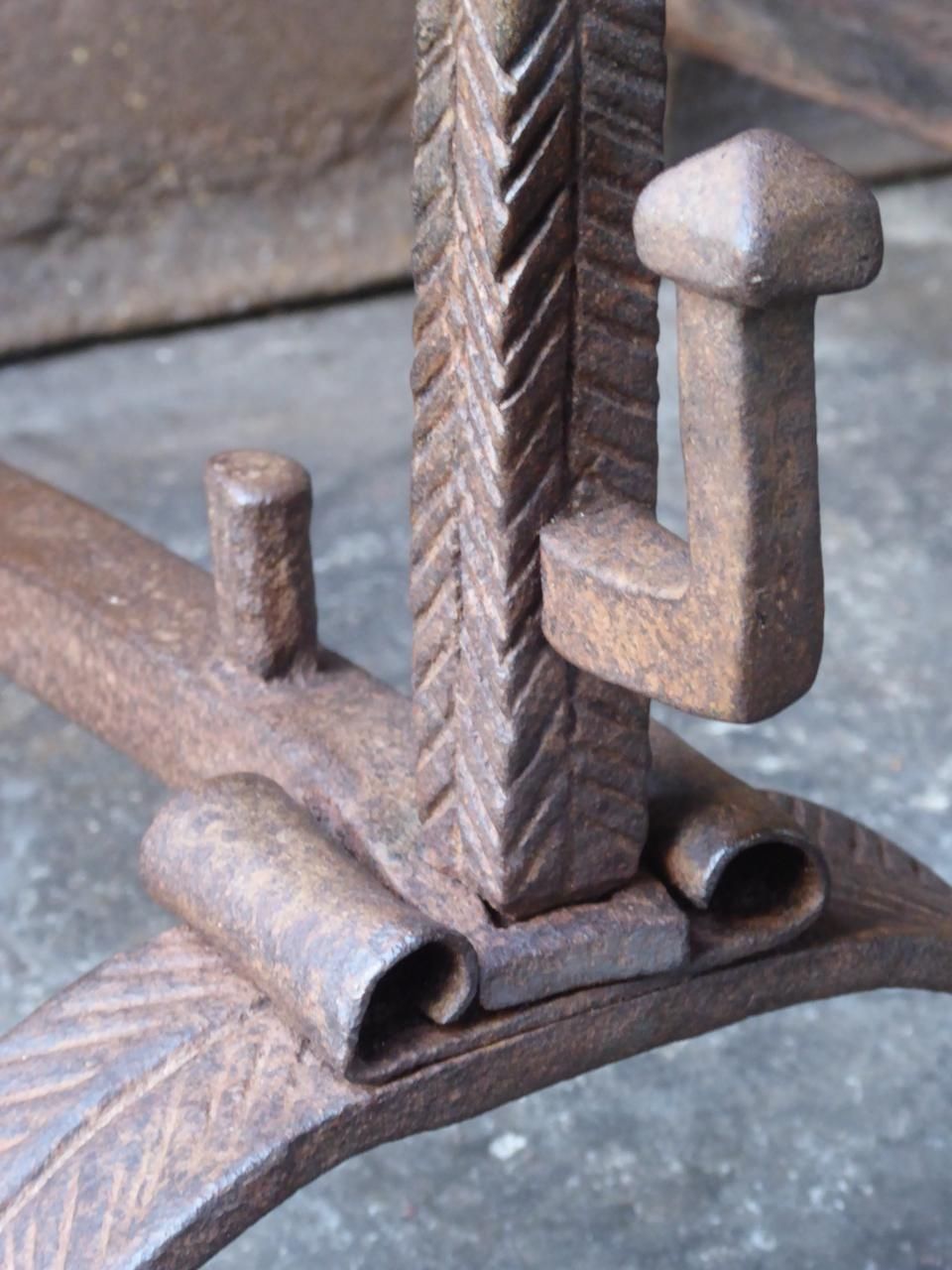 18th Century French Louis XV Andirons Or Firedogs photo buy