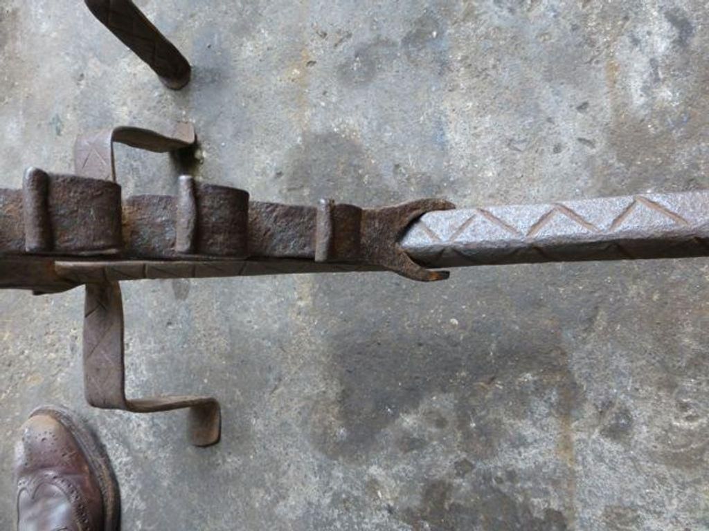 Large 18th Century French 'Marriage' Andirons, Firedogs photo furniture