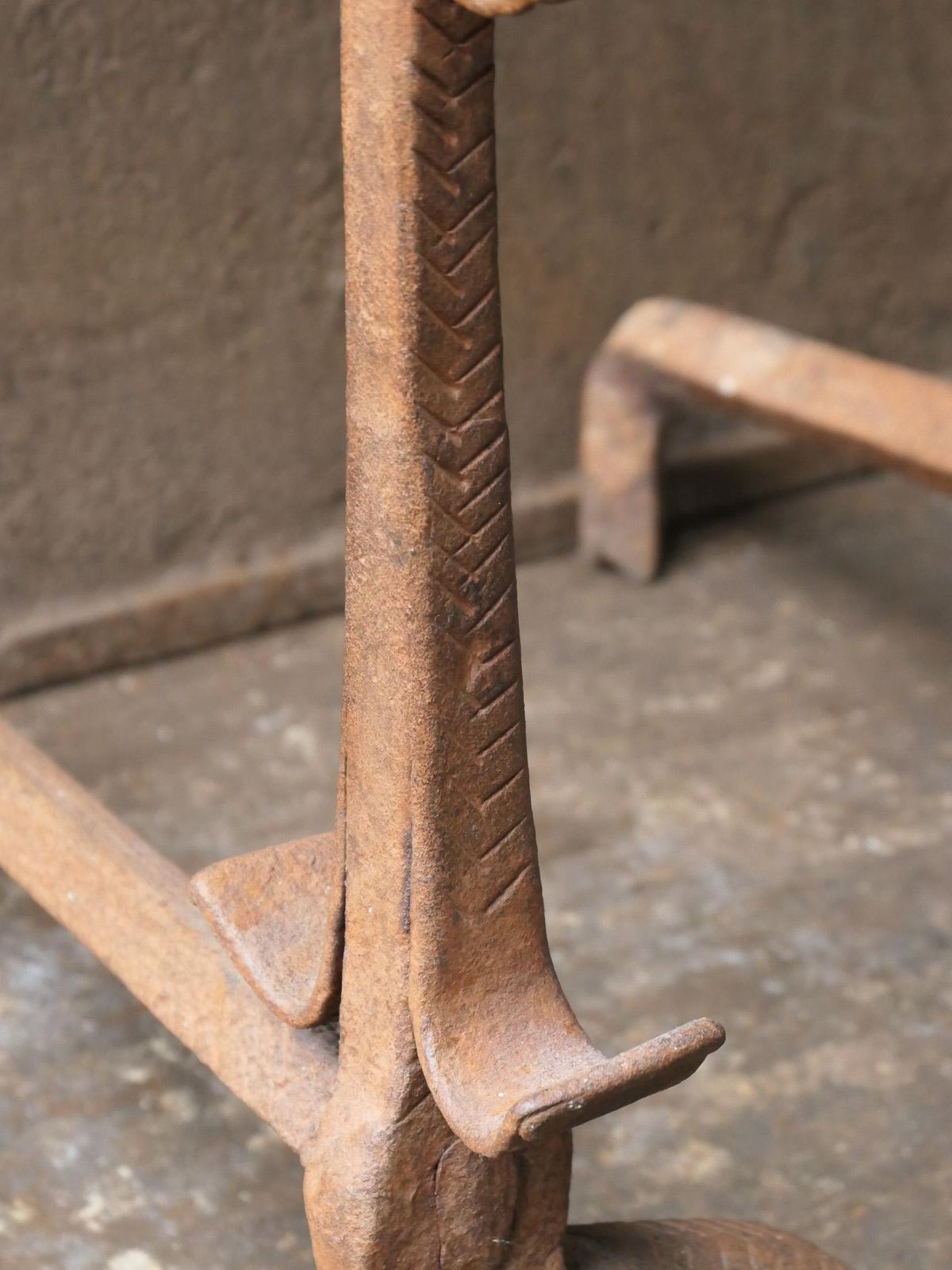 photo buy 17th Century French Louis XIII Period Andirons, Firedogs, Landiers