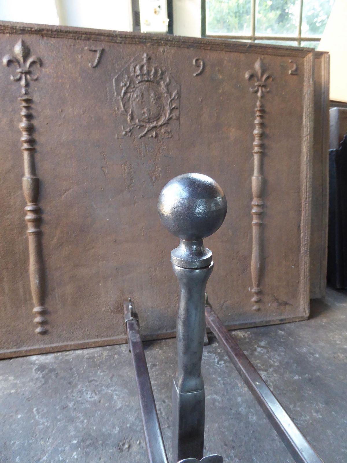 photo furniture French Art Nouveau Firedogs Or Andirons