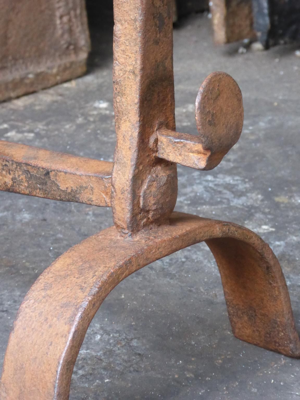 photo furniture 17th 18th Century French Gothic Andirons Or Firedogs