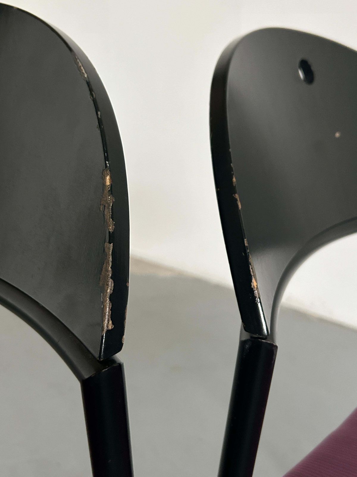 photo vinterior Pair Of Postmodern 'Thesis' Visitor Dining Chairs By Wiesner Hager, 90s Austria