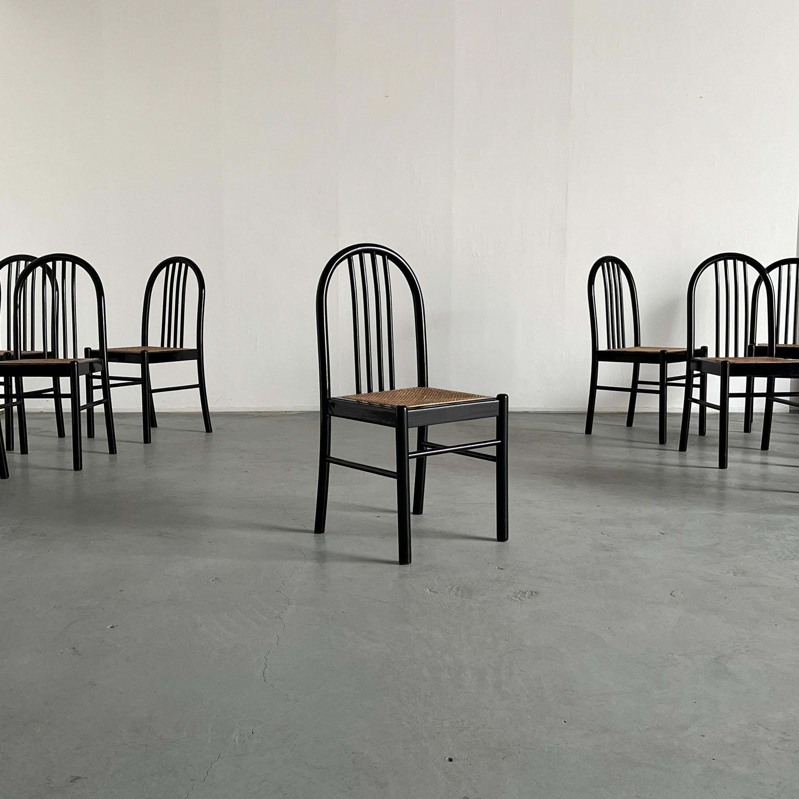 1 Of 30 Vintage Italian Mid Century Modern Bentwood Bistro Chairs, 1970s Italy photo furniture