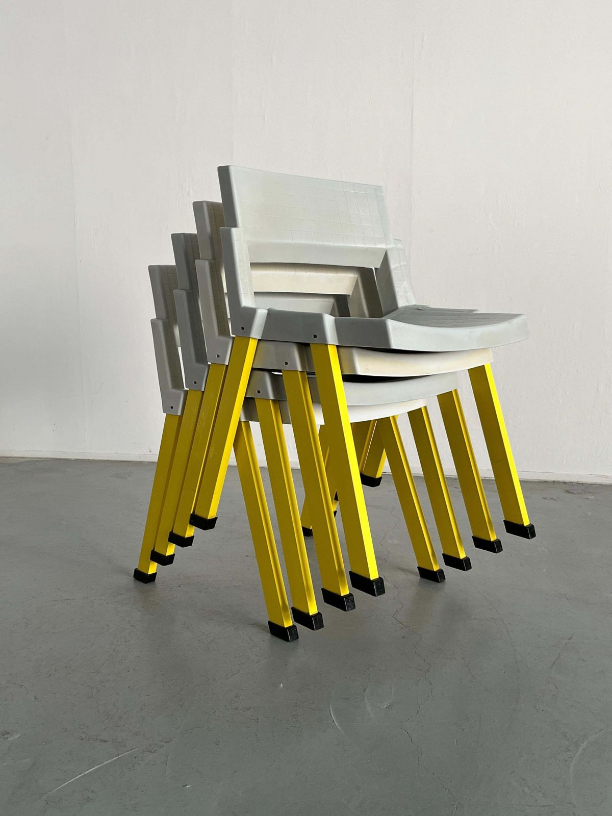 Furniture Set Of 4 Postmodern 'City' Chairs By Paolo Orlandini And Roberto Lucci For Lamm photo
