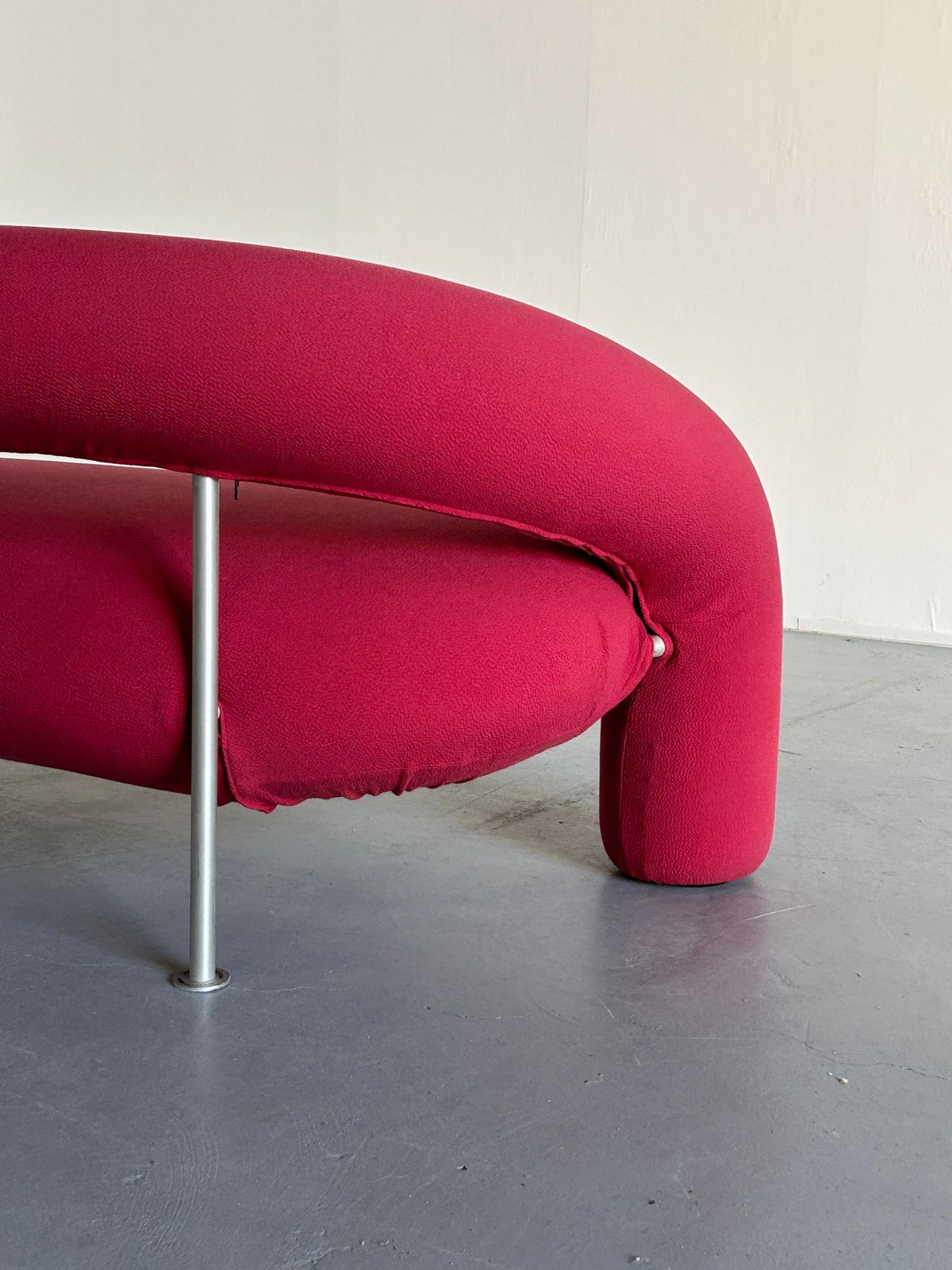 Furniture Sculptural Tube Sofa By Anna & Carlo Bartoli For Rossi Di Albizzate, 1990s Italy photo