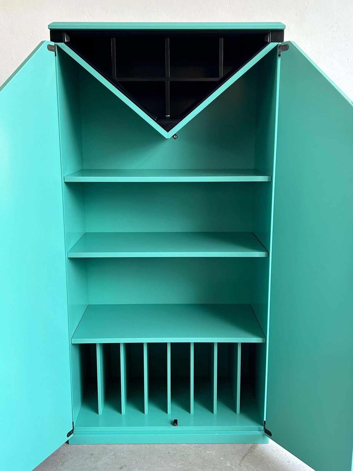 Pair Of Postmodern Memphis Style Bar Cabinets By Kapo Möbelwerkstätte, 1980s photo vintage