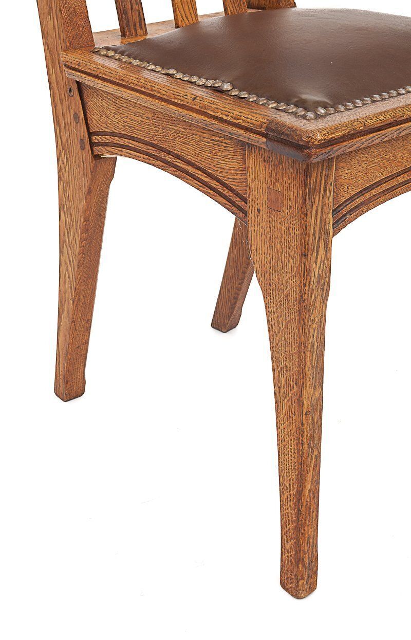 photo furniture Set Of 6 Art Nouveau Chairs By Léon Jallot