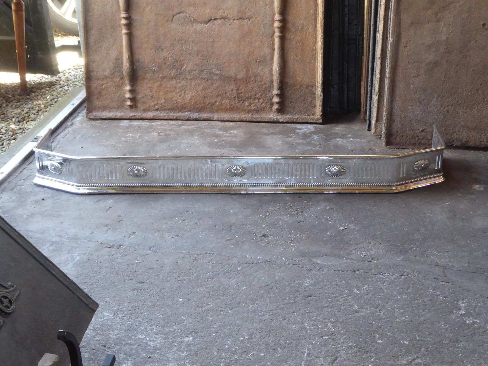 19th Century English Georgian Fireplace Fender photo for sale