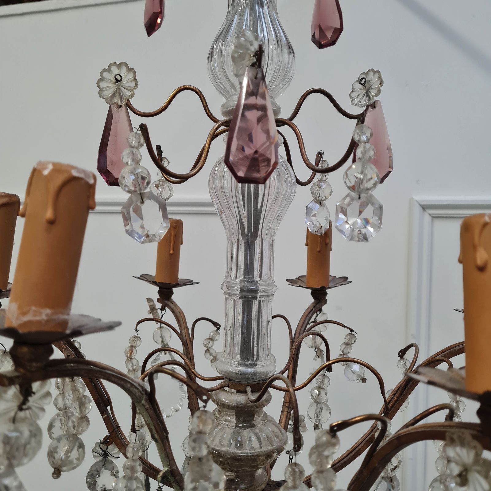 Pretty French Chandelier C1920 Free Delivery Eng/Wales photo for sale