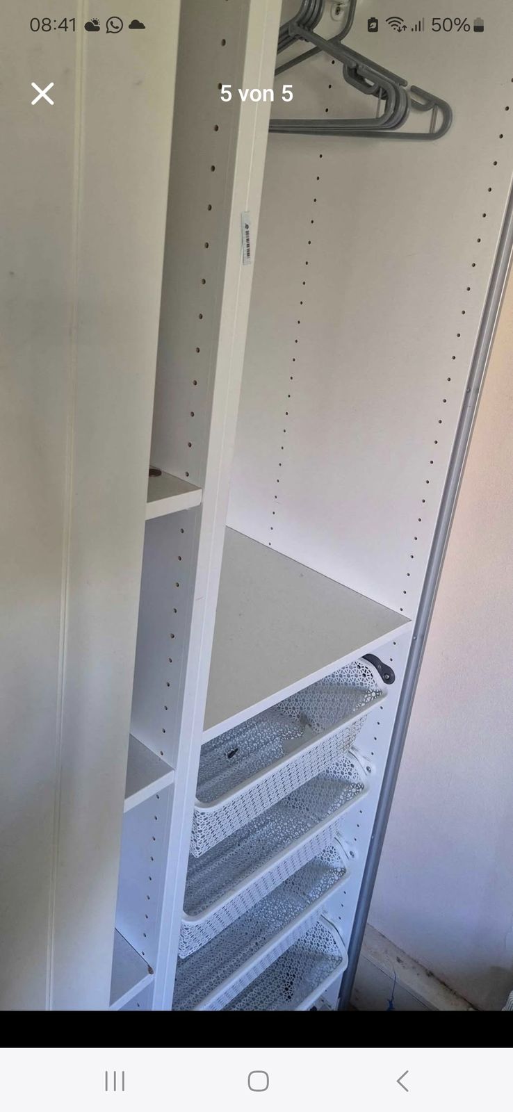 White Wardrobe With Slide Doors photo Furniture