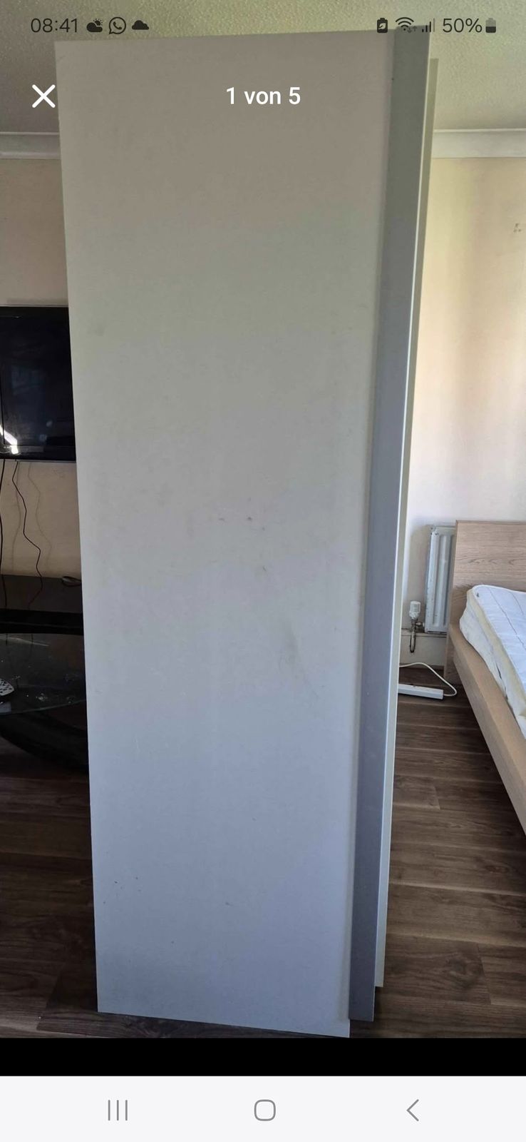 White Wardrobe With Slide Doors