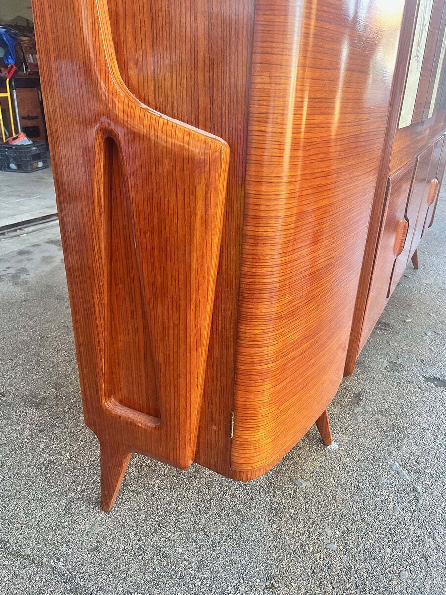 Monumental Wooden Cabinet With Parchment Panels Attr. Gio Ponti 50s  Top Vintage Design photo furniture