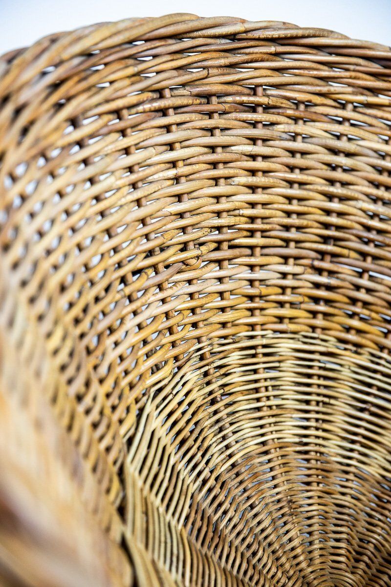East German Wicker Lounge Chairs, 1960s, Set Of 2 photo vinterior