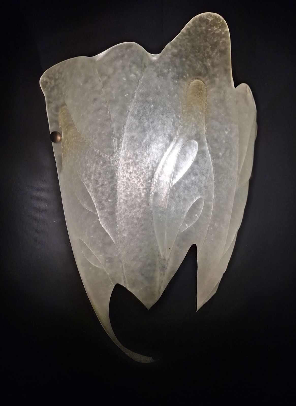 Pair Of Deco Leaf Sconces photo vintage