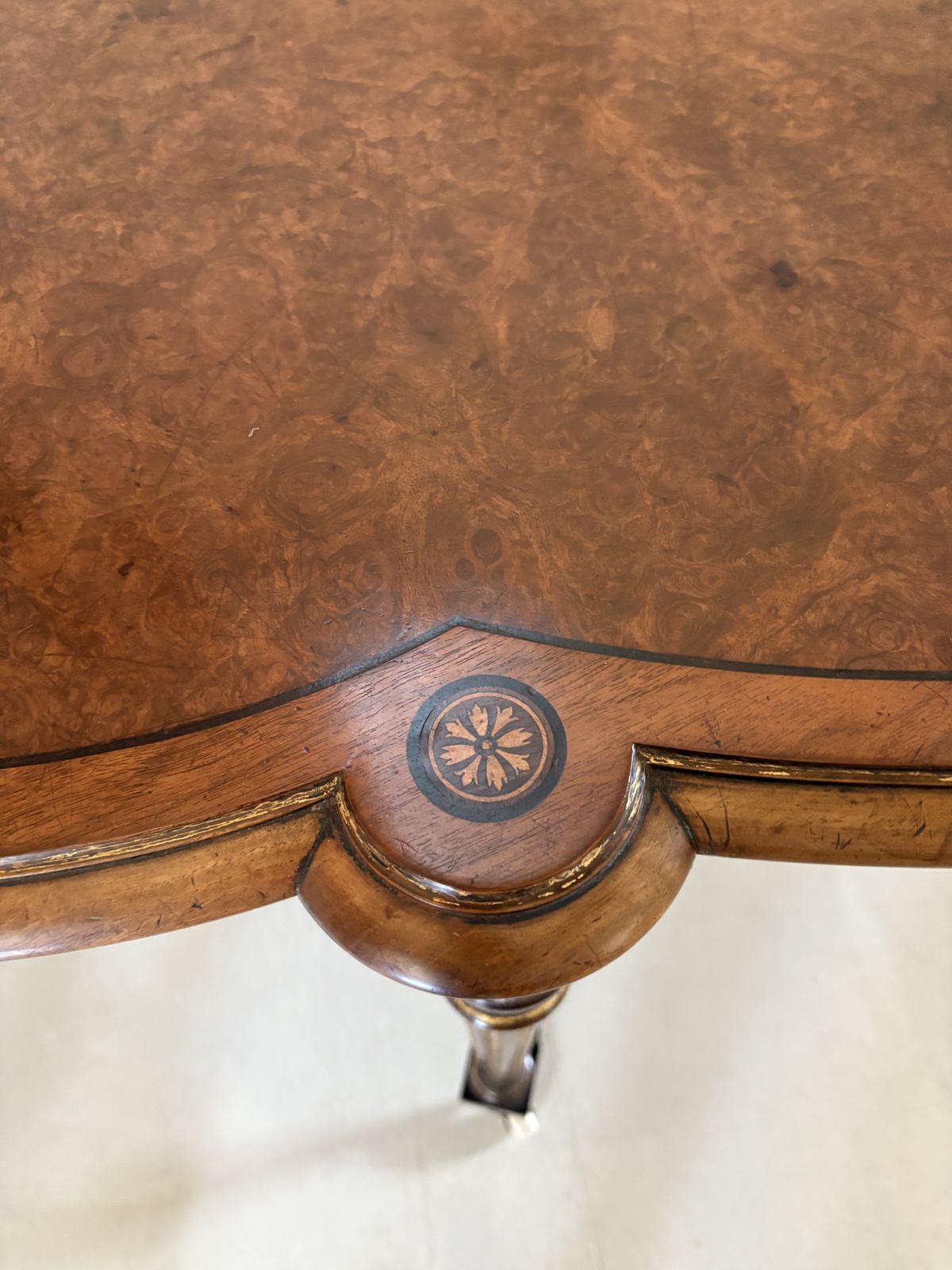 Outstanding Quality Antique 19th Century Burr Walnut Inlaid Centre Table photo 2995.0