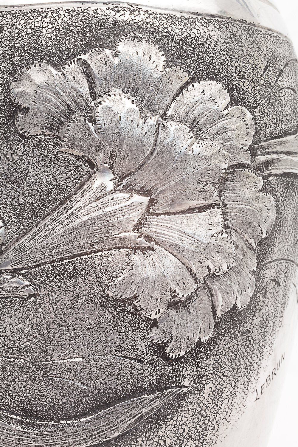 Art Nouveau Pewter Vase, 1900s photo vintage