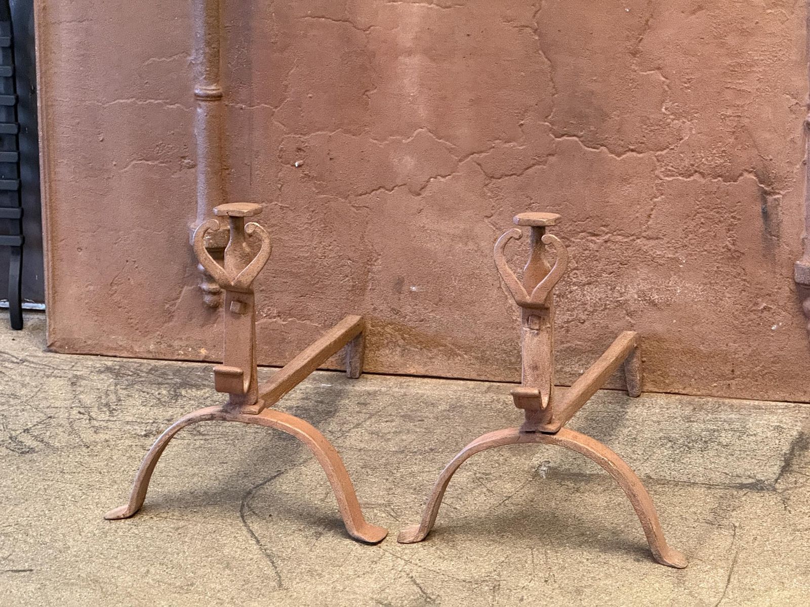 18th Century French Andirons Or Firedogs, Louis XV Period photo 319.0