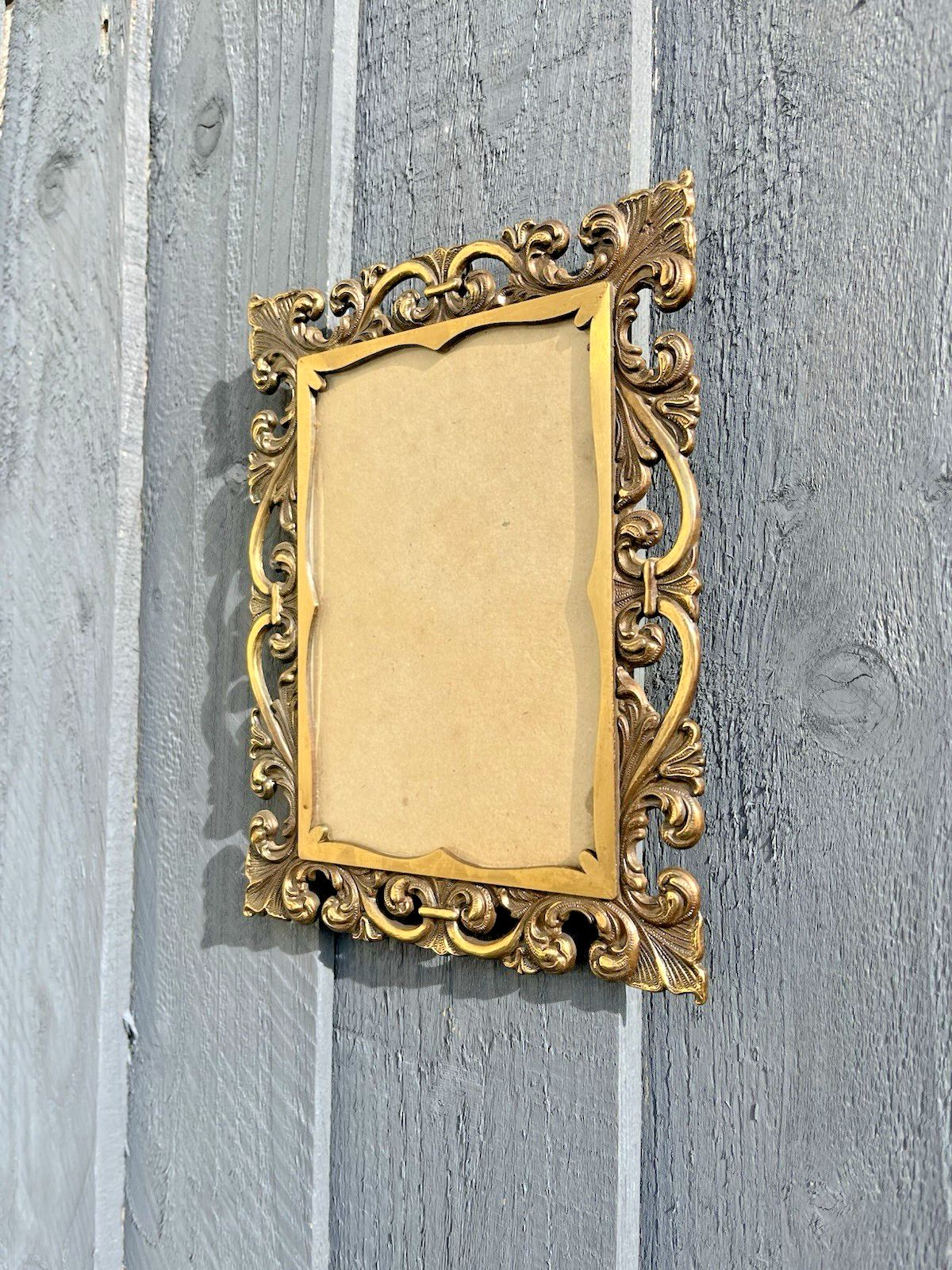 60.0 1 Antique Italian Ornate Gilt Metal Rococo Wall Photo Picture Frame Acanthus photo
