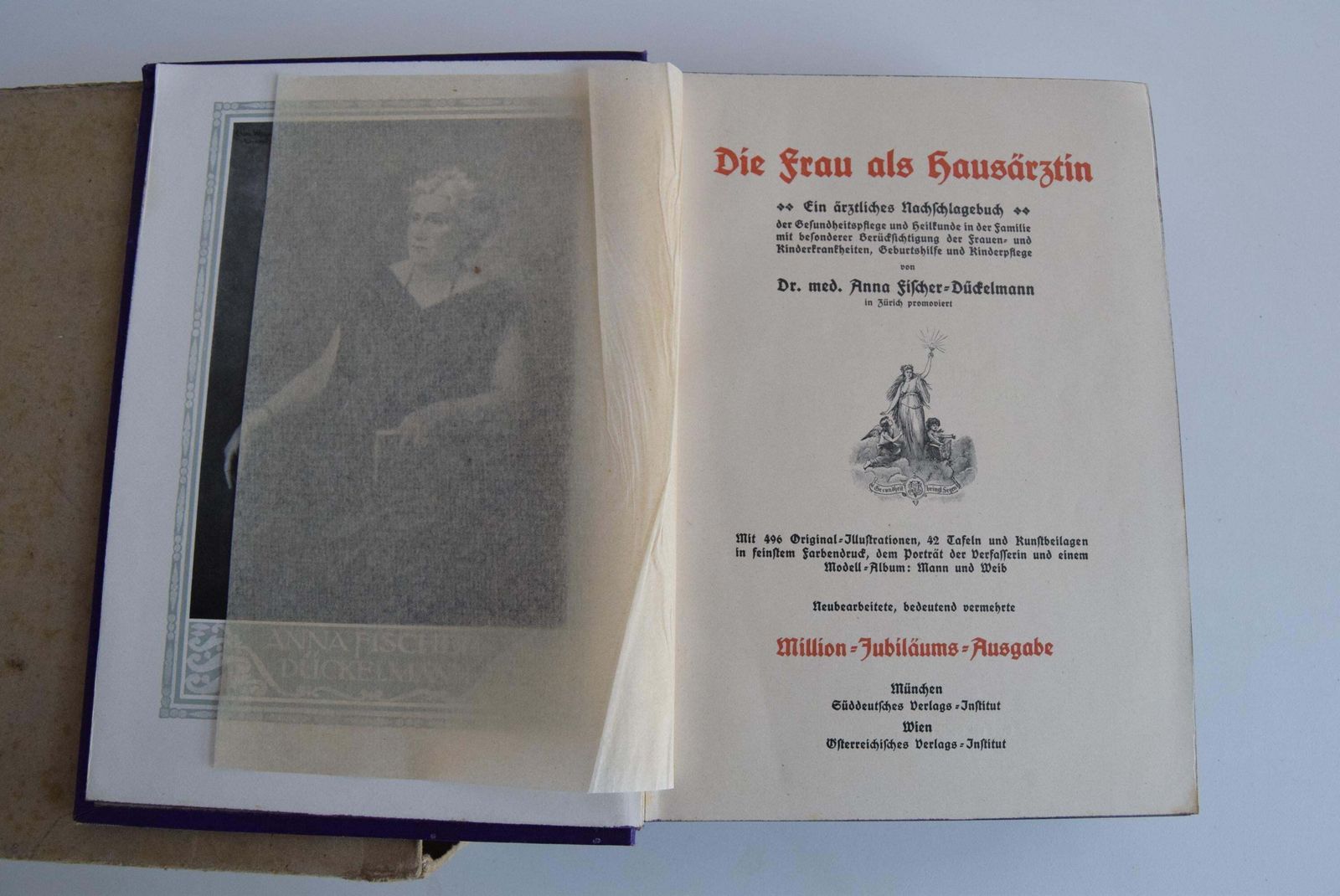 photo furniture Historical Book "Die Frau Als Hausärztin" From 1918   A Unique Collector's Item