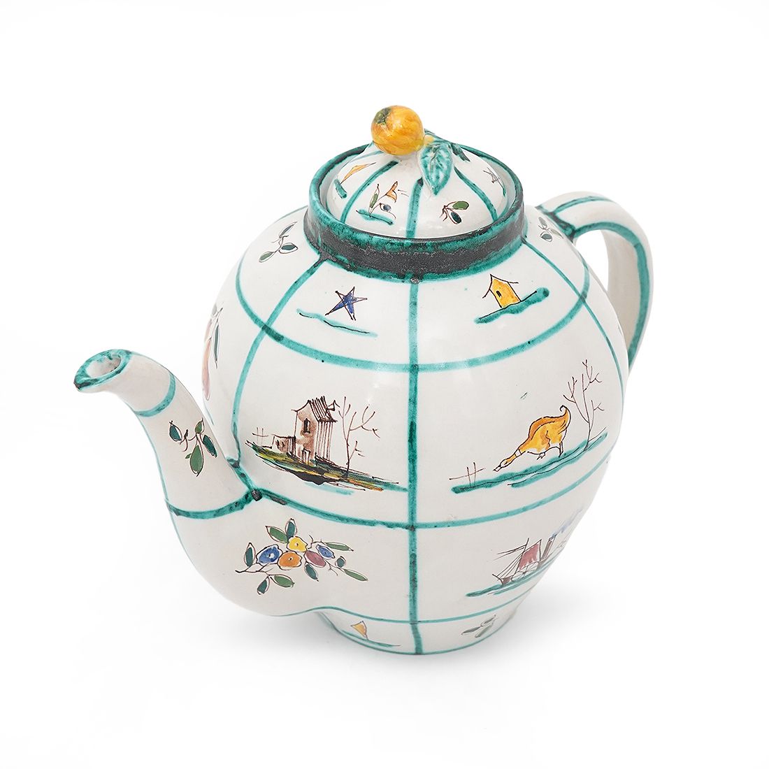 photo furniture Ceramic Tea Set By Casa Dell'arte Of Albisola For Saks Fifth Avenue Ny, 1930s