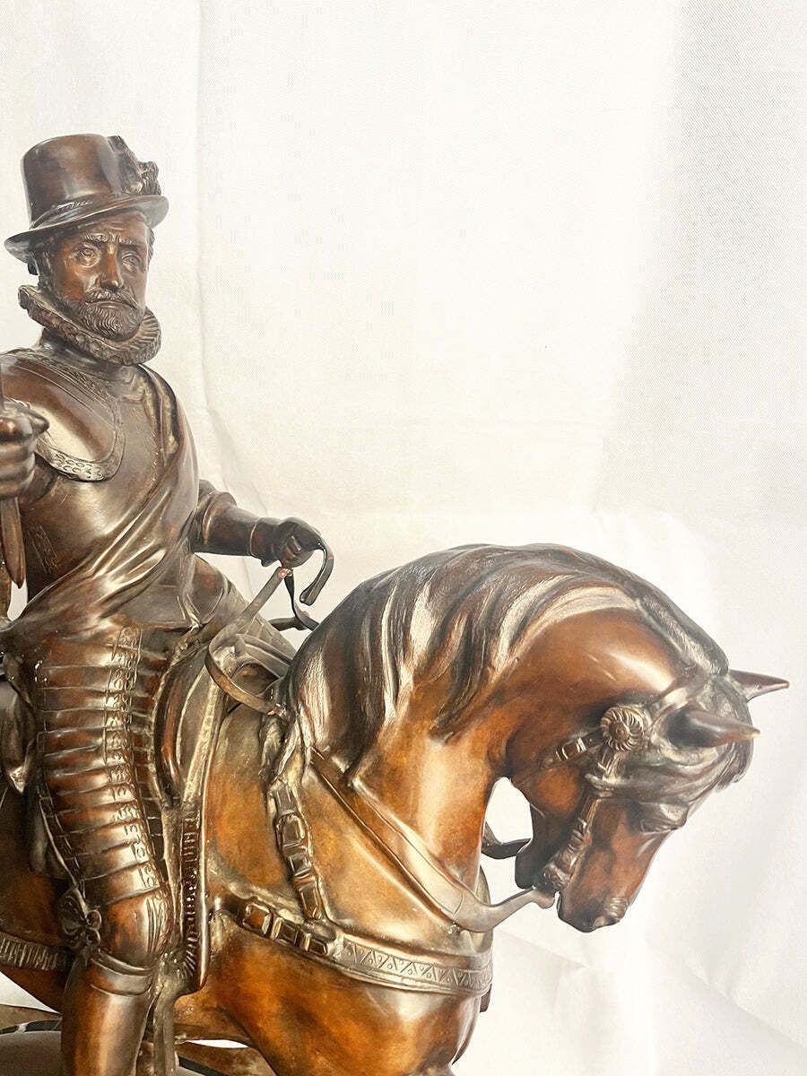 James Hunt (19th   20th Century)   William I Of Orange On Horseback   Top Antiques photo Art