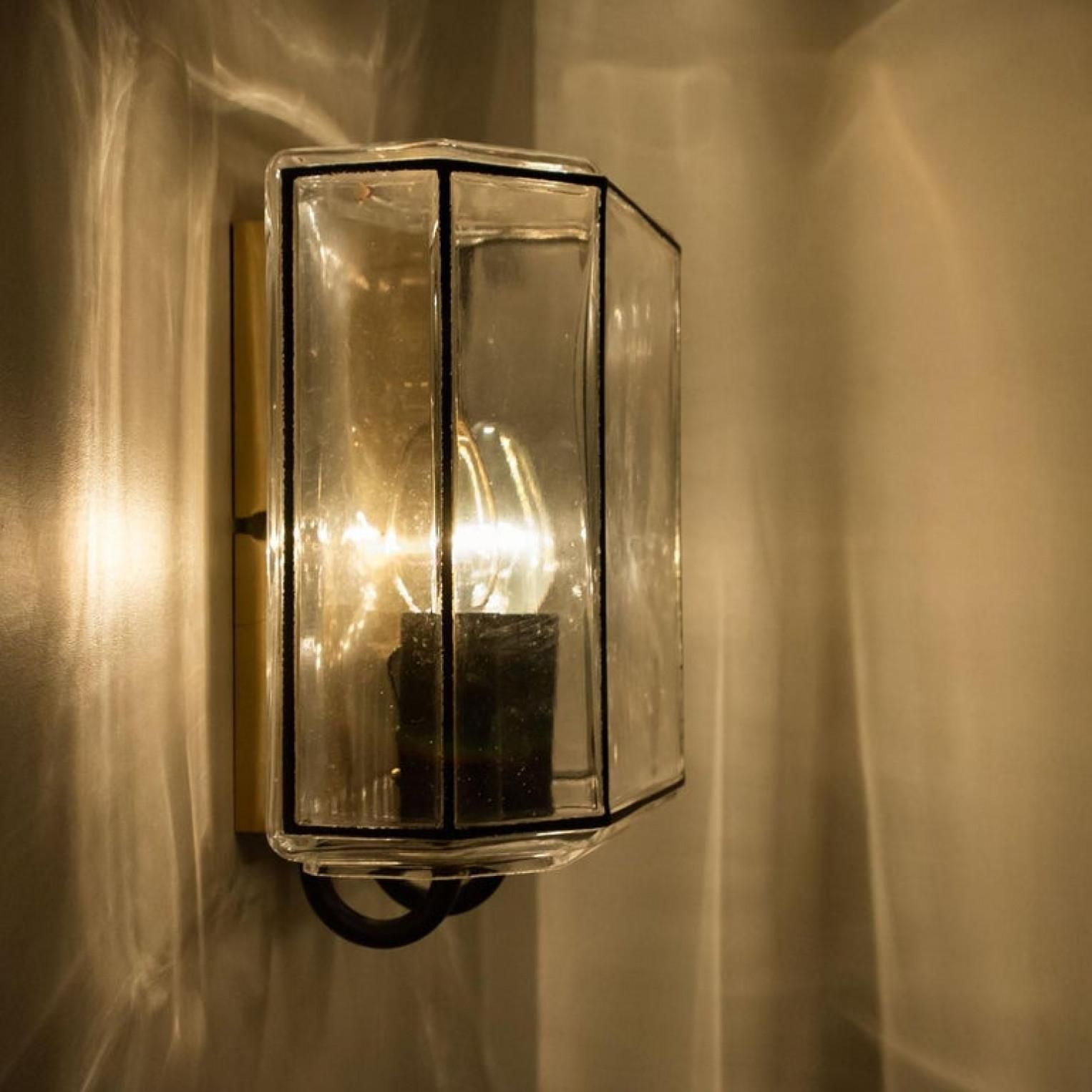 1 Of The 4 Of Iron And Bubble Glass Sconces Wall Lamps By Limburg, Germany, 1960 photo Lighting