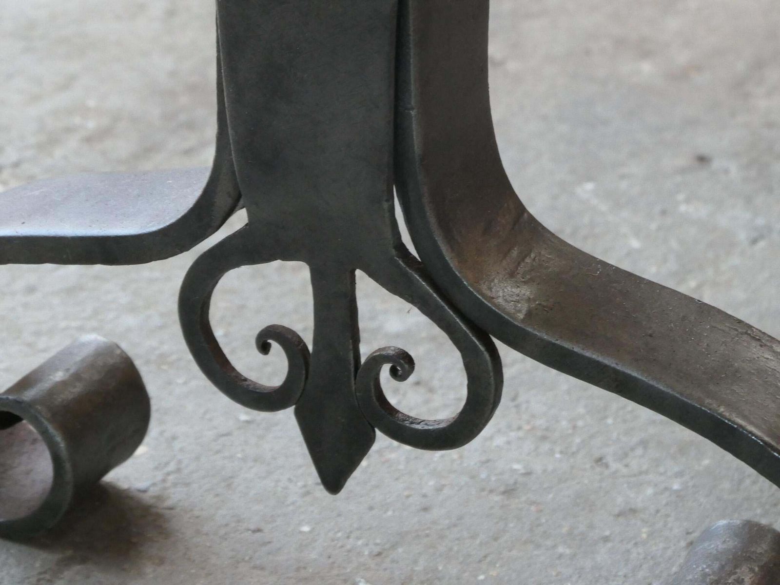 Large French 18th Century Andirons Or Landiers photo for sale