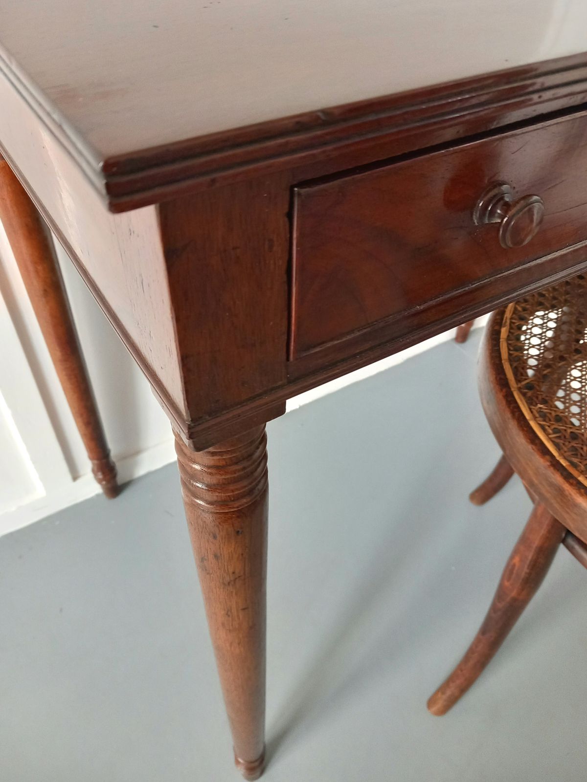 Three Drawer Mahogany Side Table photo Furniture