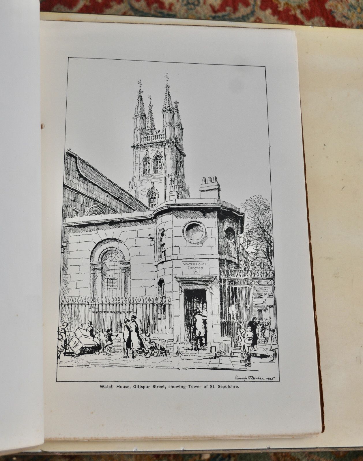Changing London, A Book Of Sketches, Hanslip Fletcher, 1st Edition 1925 photo Home Decor