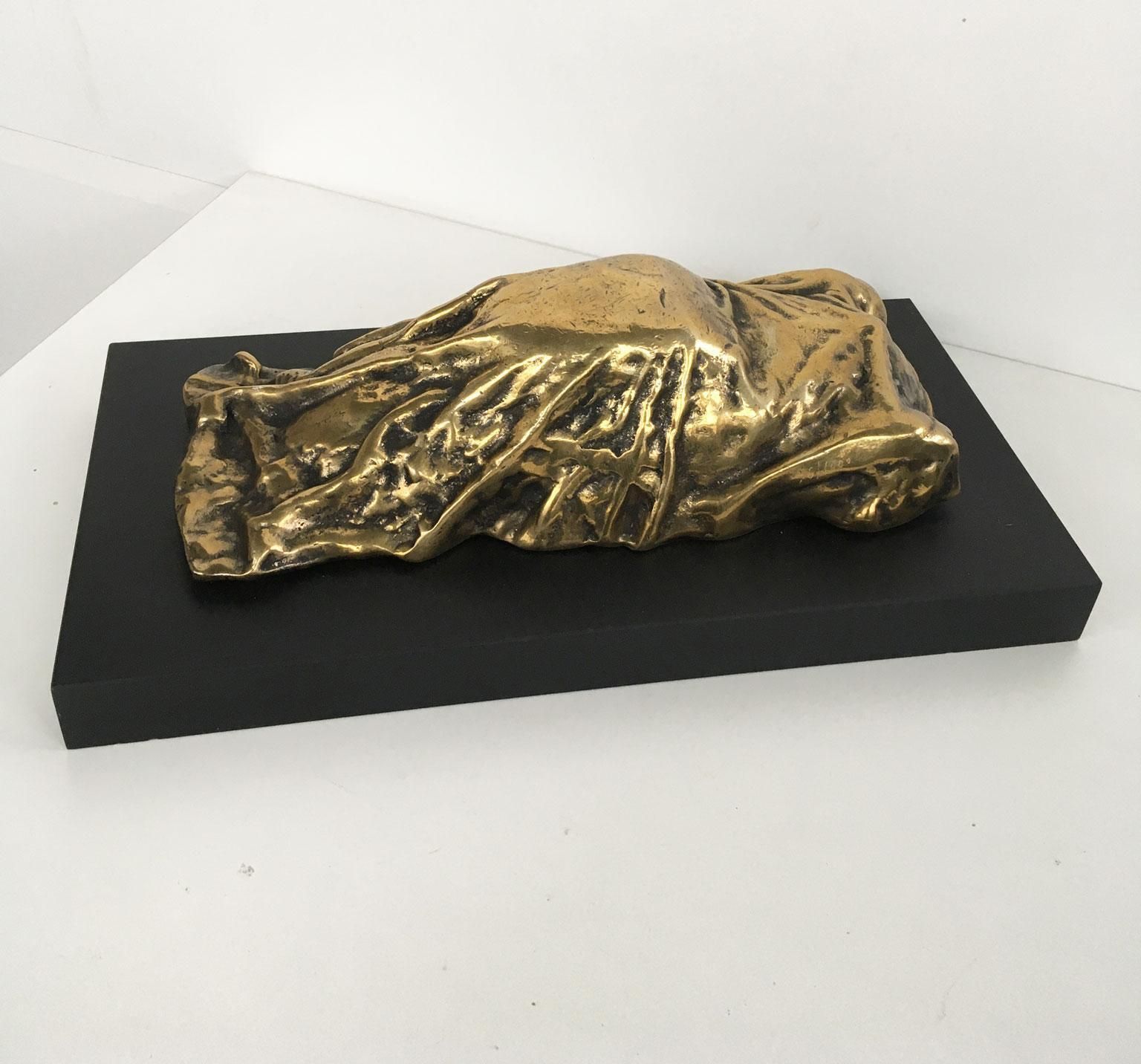 Sculpture abstraite en bronze, Italie, 1980, par Furio Giovannacci - Indianapolis photo vintage