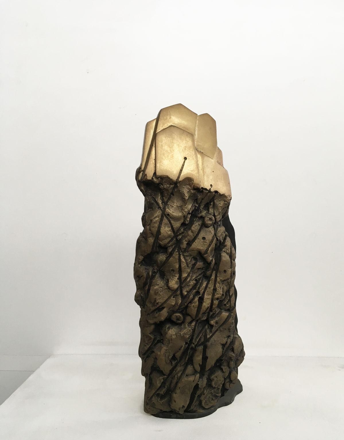 1979 Italy Post Modern Graziano Pompili Abstract Bronze Sculpture photo for sale