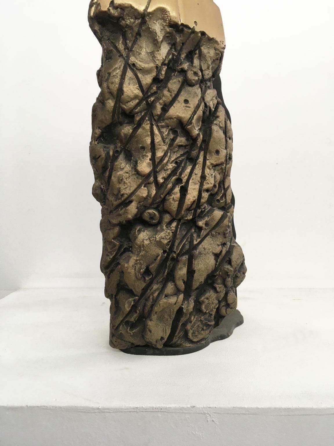 1979 Italy Post Modern Graziano Pompili Abstract Bronze Sculpture photo vinterior
