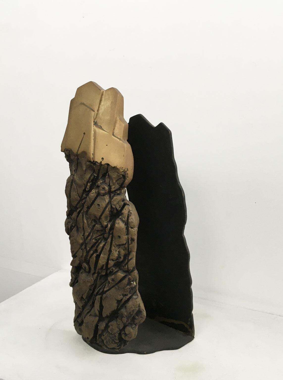 2043.0 1979 Italy Post Modern Graziano Pompili Abstract Bronze Sculpture photo