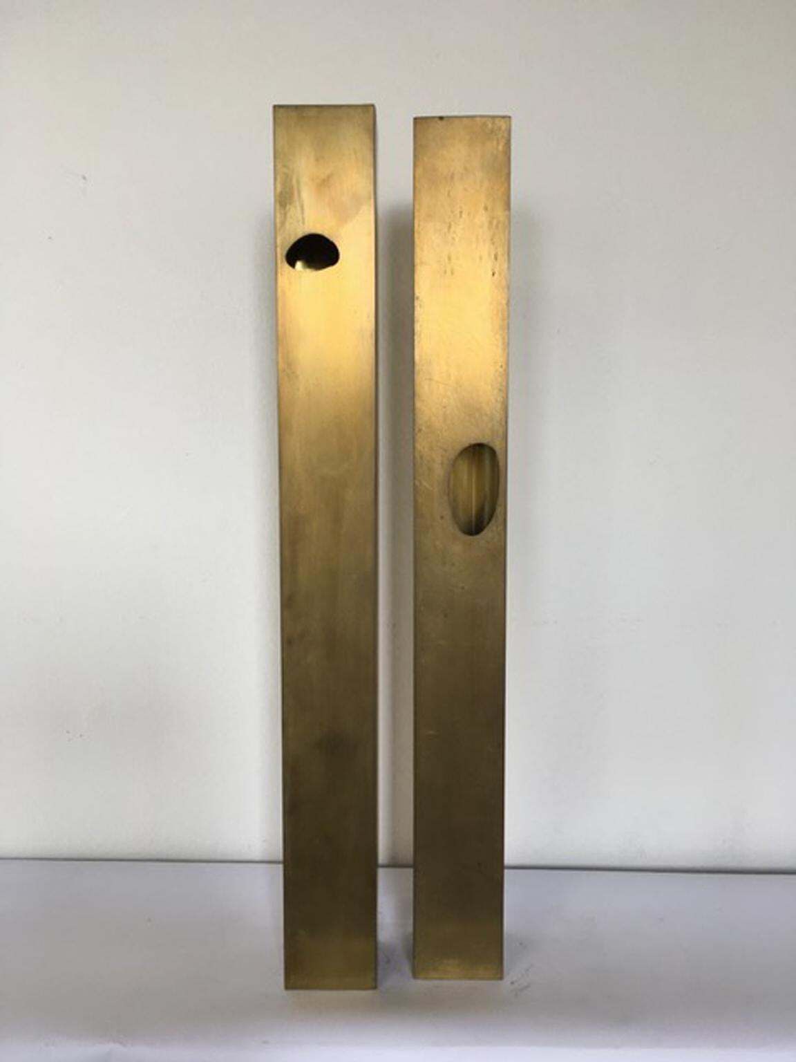 photo for sale Italy 1998 The Skyscrapers Brass Abstract Sculpture