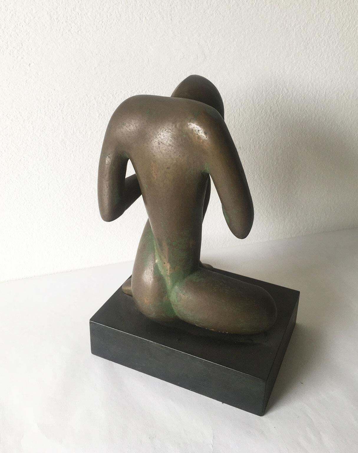 4253.0 1969 Italy Abstract Bronze Sculpture Andrea Picini Bintou photo