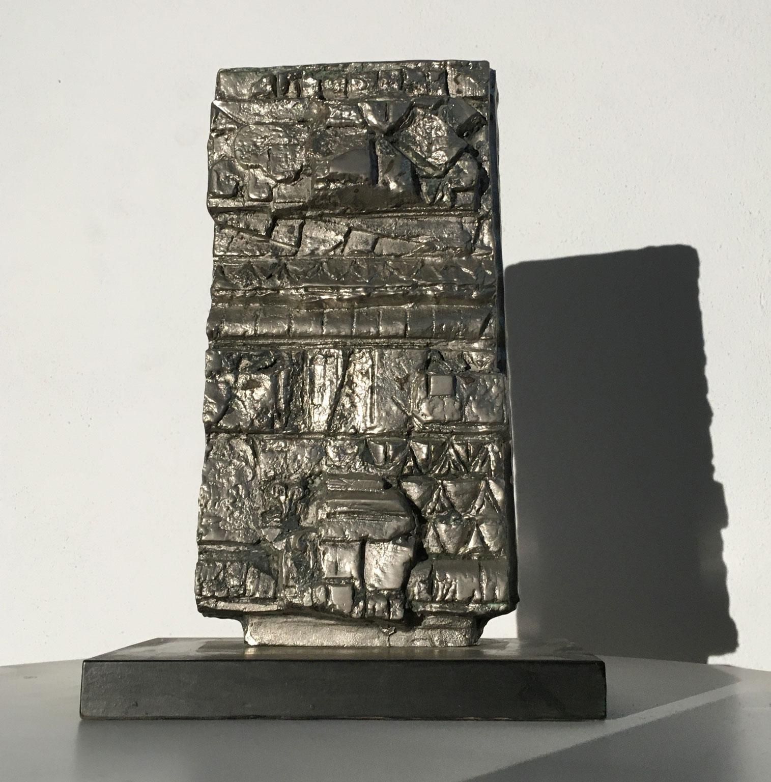 1985 Italy Bronze Abstract Sculpture By Edmondo  Cirillo  Front Opus photo vinterior