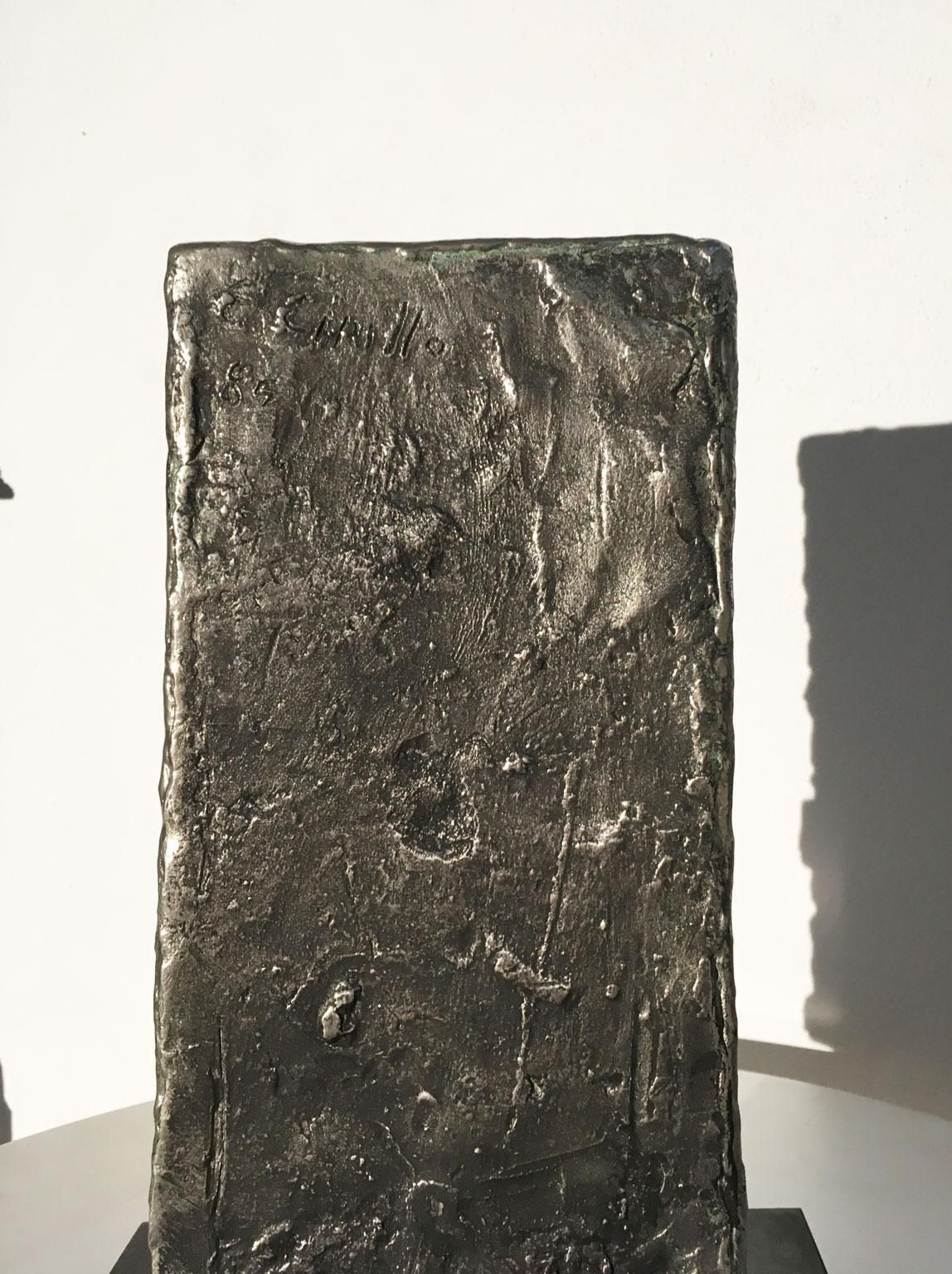 photo buy 1985 Italy Bronze Abstract Sculpture By Edmondo  Cirillo  Front Opus