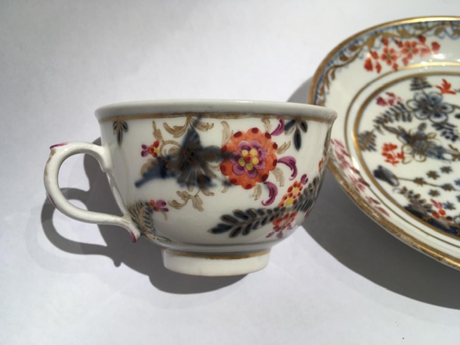 photo furniture Vienna Mid 19th Century Porcelain Cup With Dish White Red Blue And Gold