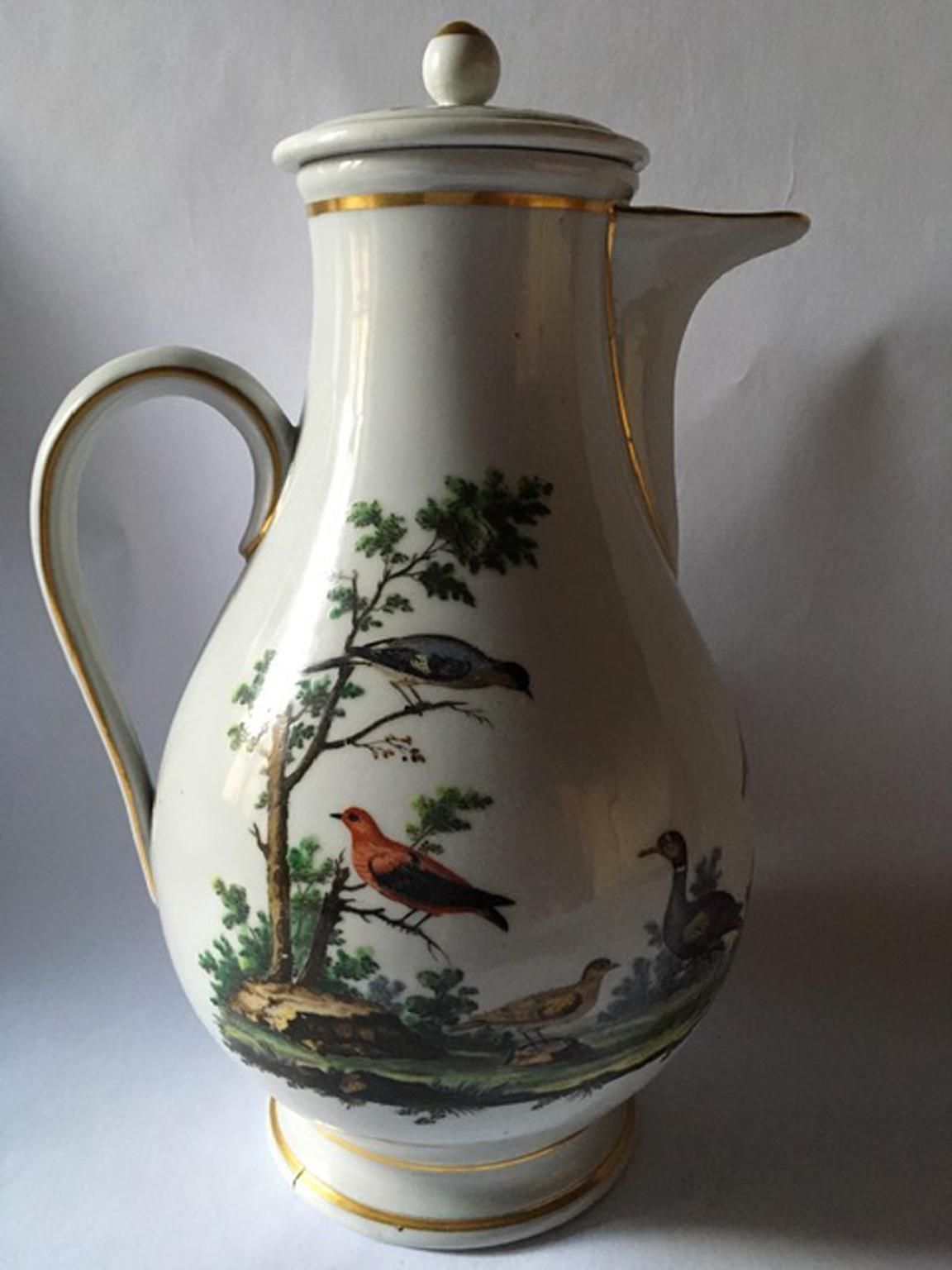 2382.0 Italy Richard Ginori Mid 18th Century Porcelain Coffee Pot photo