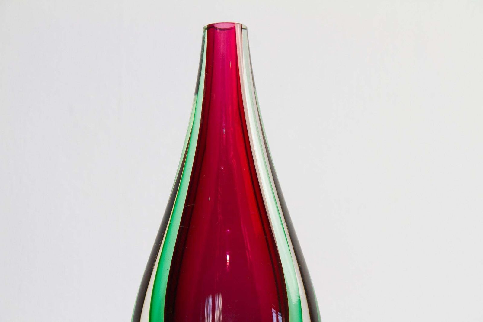 Vintage Murano Teardrop Sommerso Vase 1960s photo vinterior