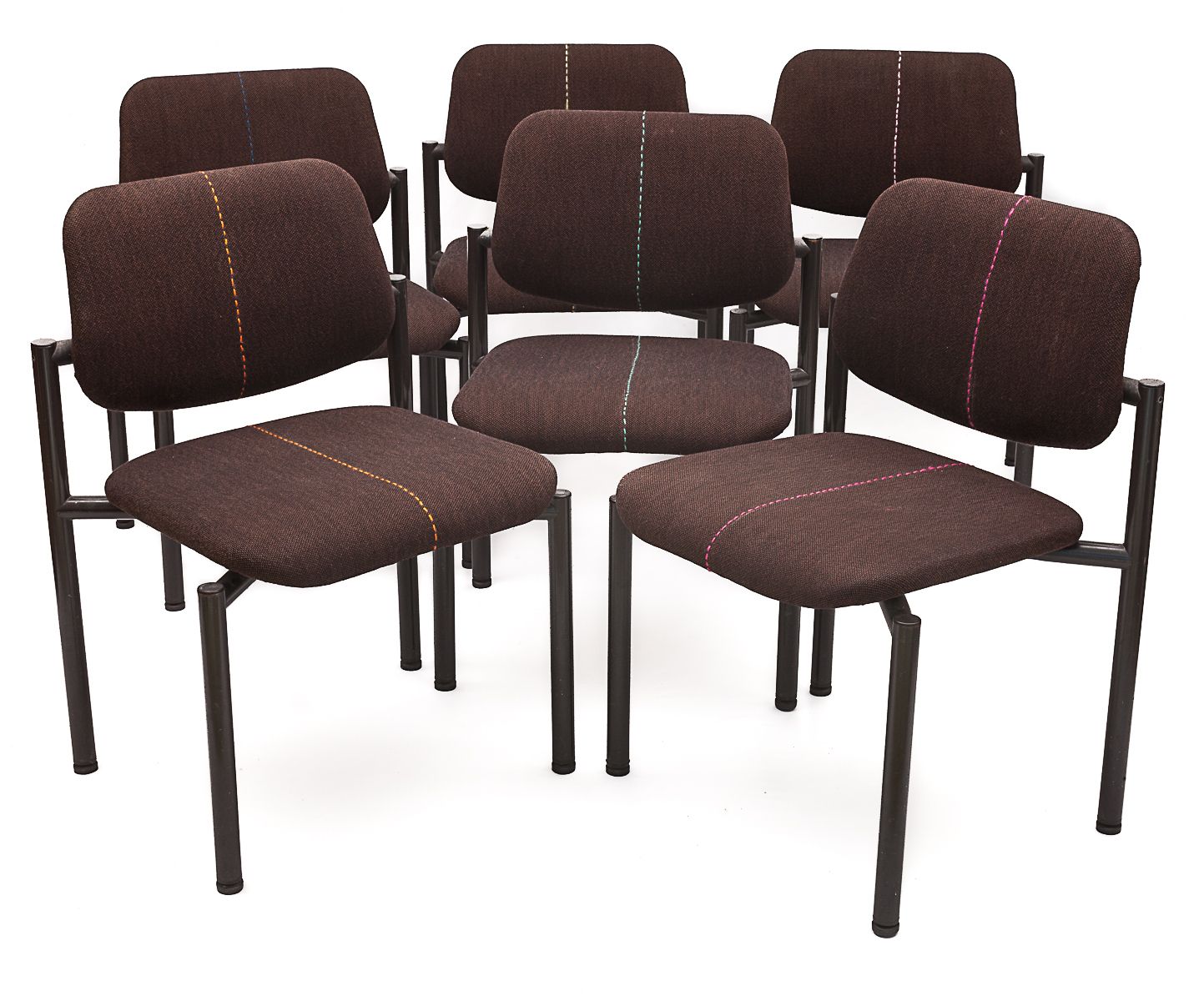 Set Of 6 Vintage Chairs Or Armchairs, 1970