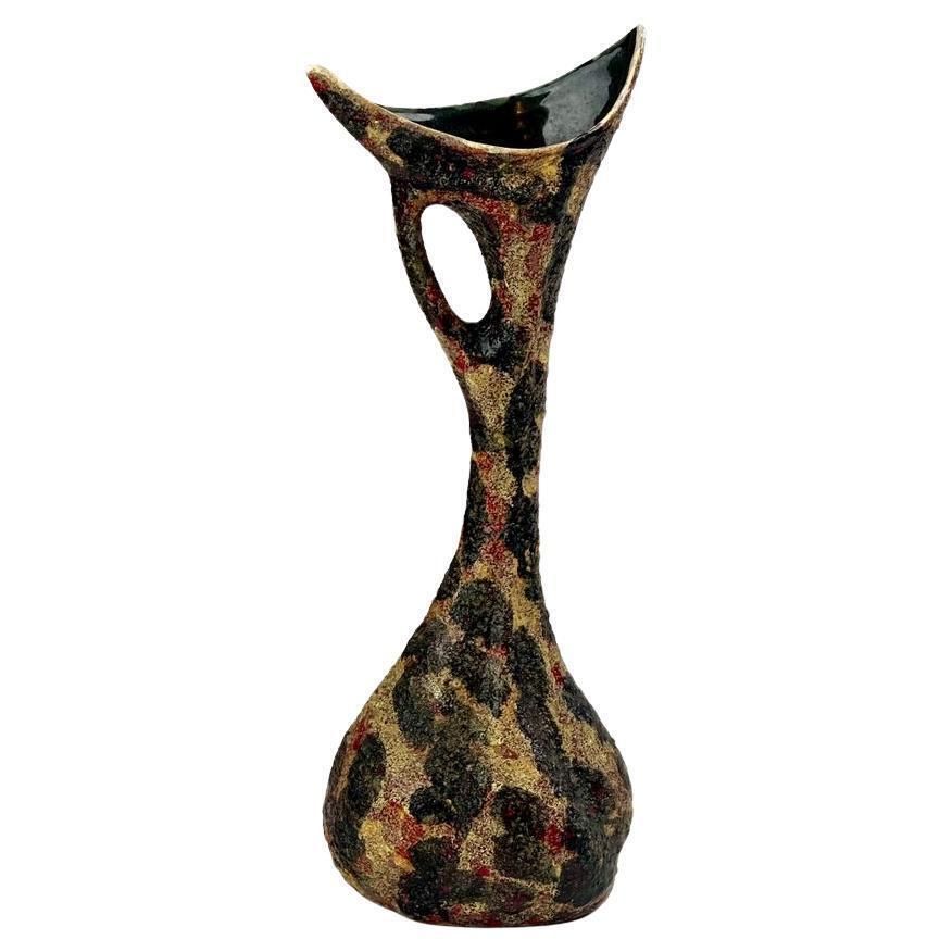 Glazed Ceramic Soliflower Vase By Società Anonima Marina Rep. San Marino 1959