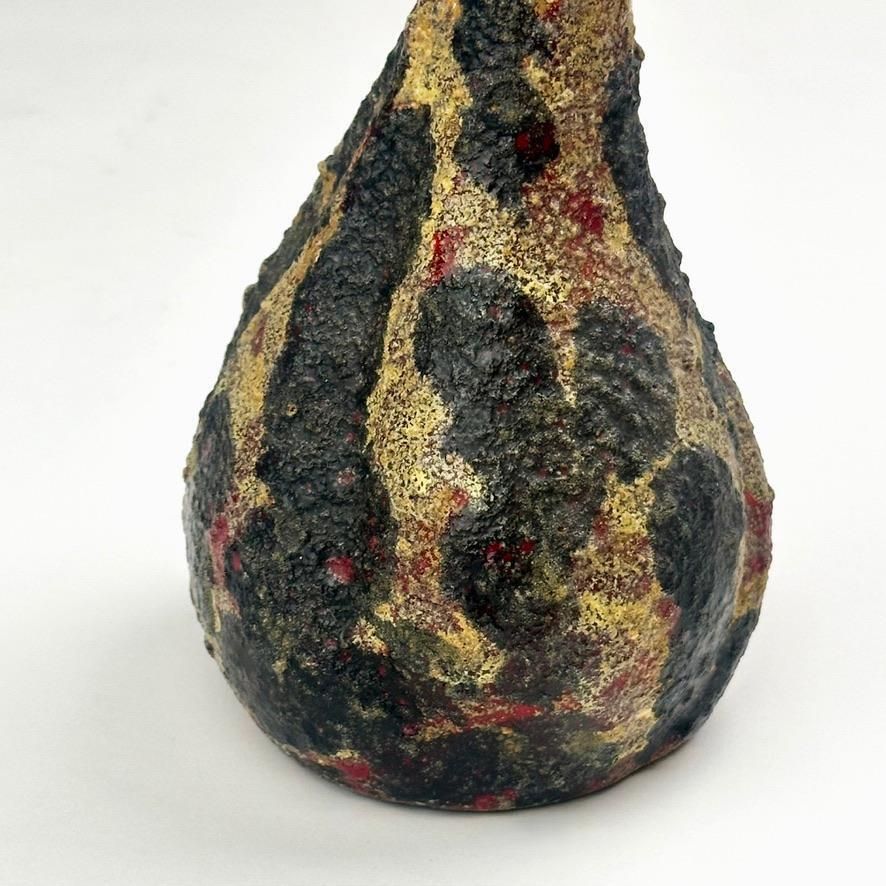 Glazed Ceramic Soliflower Vase By Società Anonima Marina Rep. San Marino 1959 photo for sale