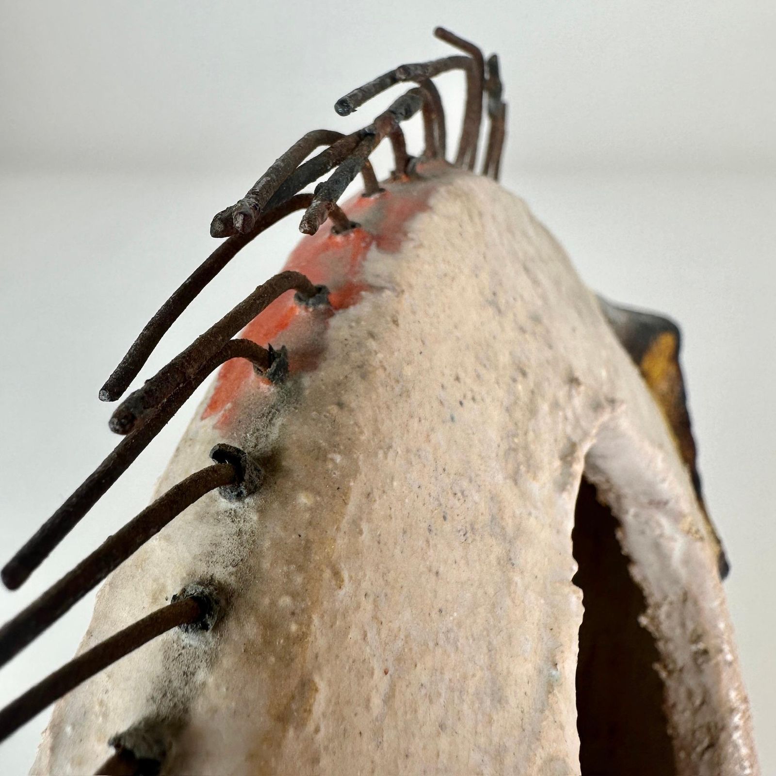 photo vinterior Mid Century Modern Italian Glazed Ceramic Fish Sculpture By Ivo De Santis