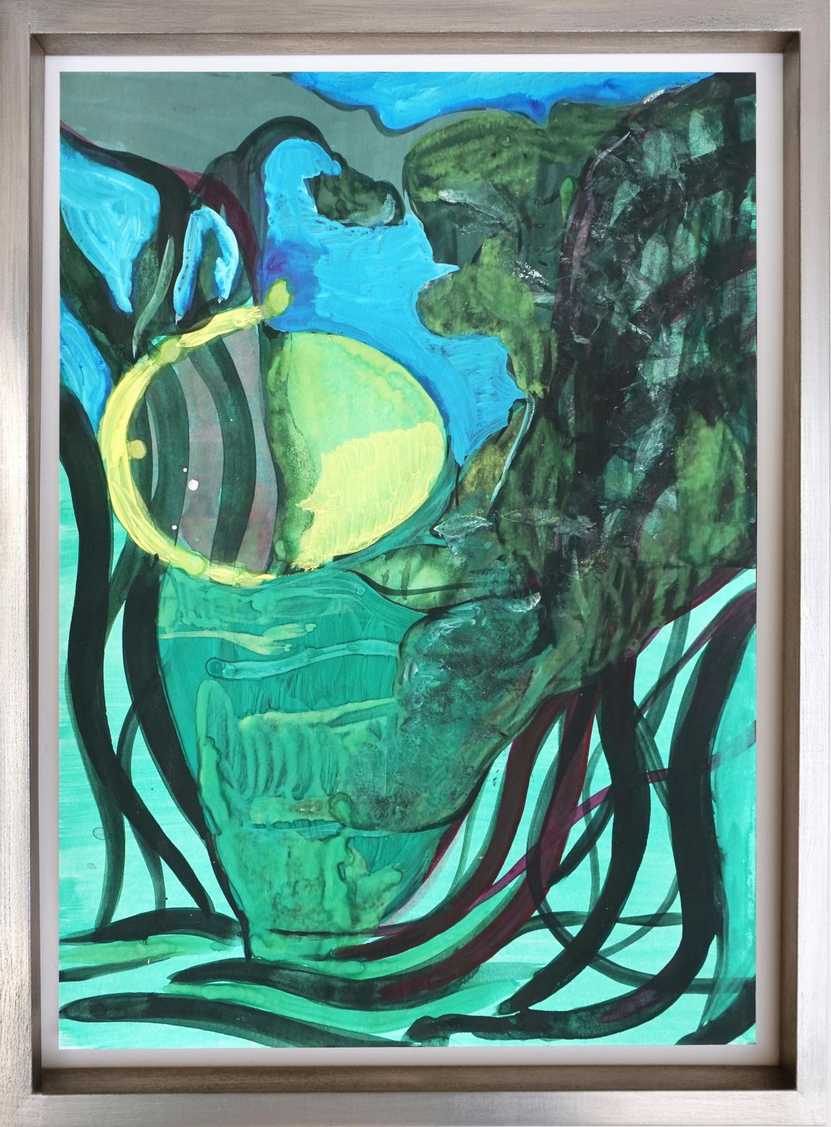 "A Circle Of Light" 2019 20 Tempera & Acrylic On Paper By Alessandro Roma photo furniture