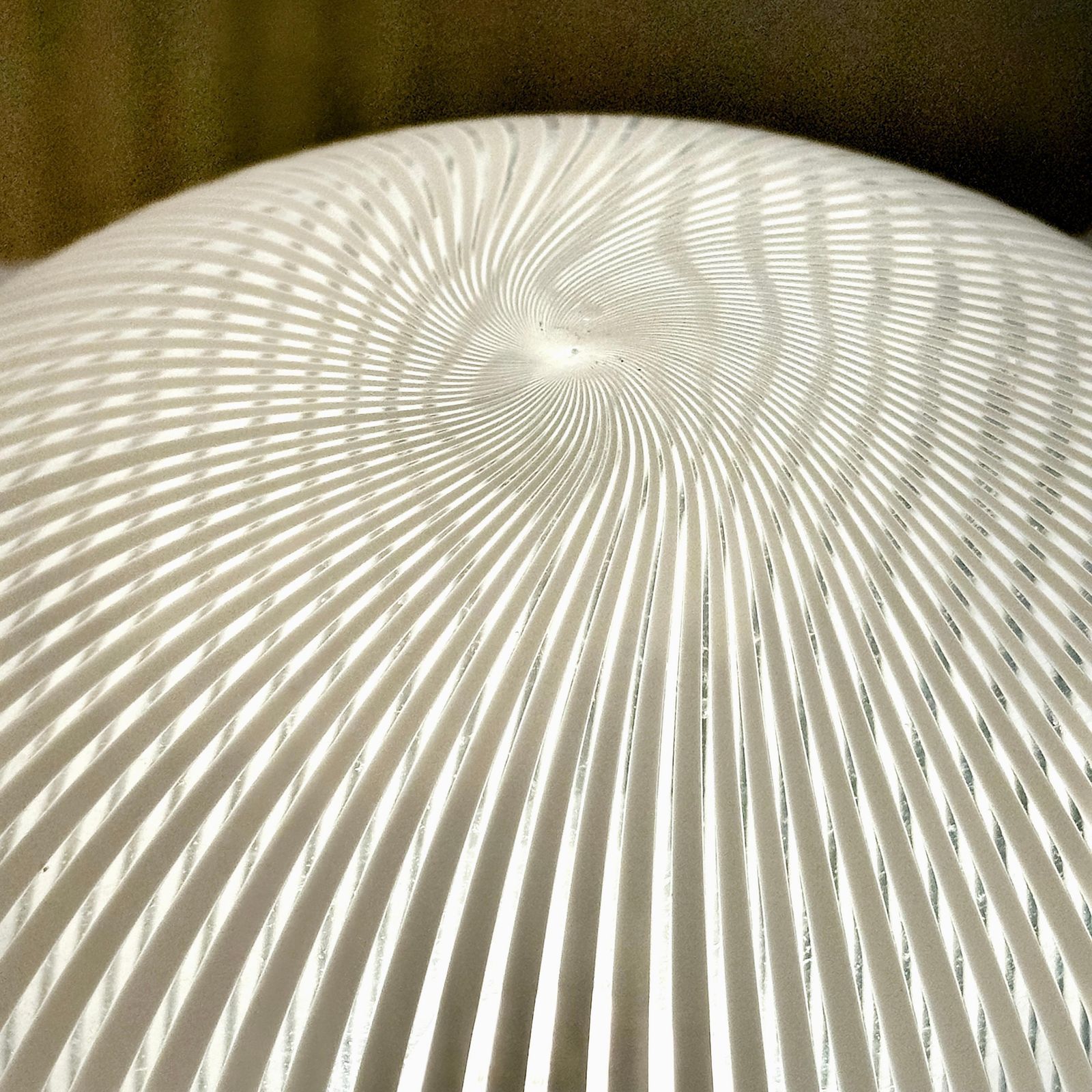 photo furniture Pair Of "Tessuto" Murano Blown Glass Table Lamps By Ludovico Diaz De Santillana