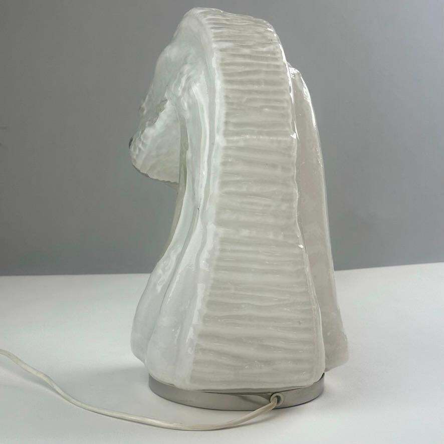 Late 20th Century Osso Bark Effect Glass Table Lamp By Carlo Nason For Mazzega photo vinterior