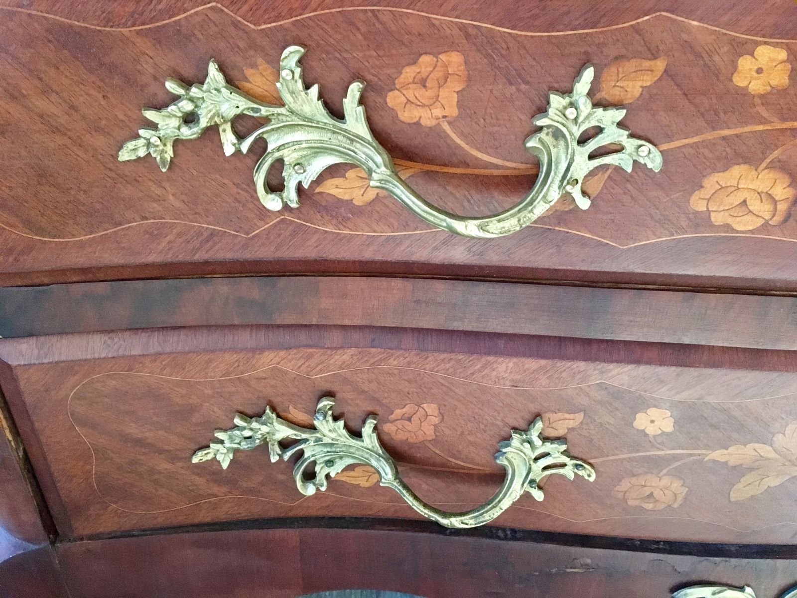 Antique 19th Century French Louis XV Marquetry Napoleon III Commode photo buy
