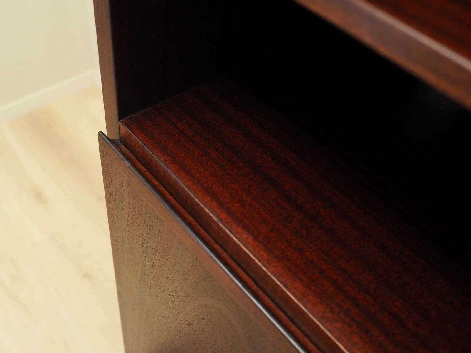 photo vinterior Mahogany Bookcase Danish Design 1970s  Manufacture Omann Jun